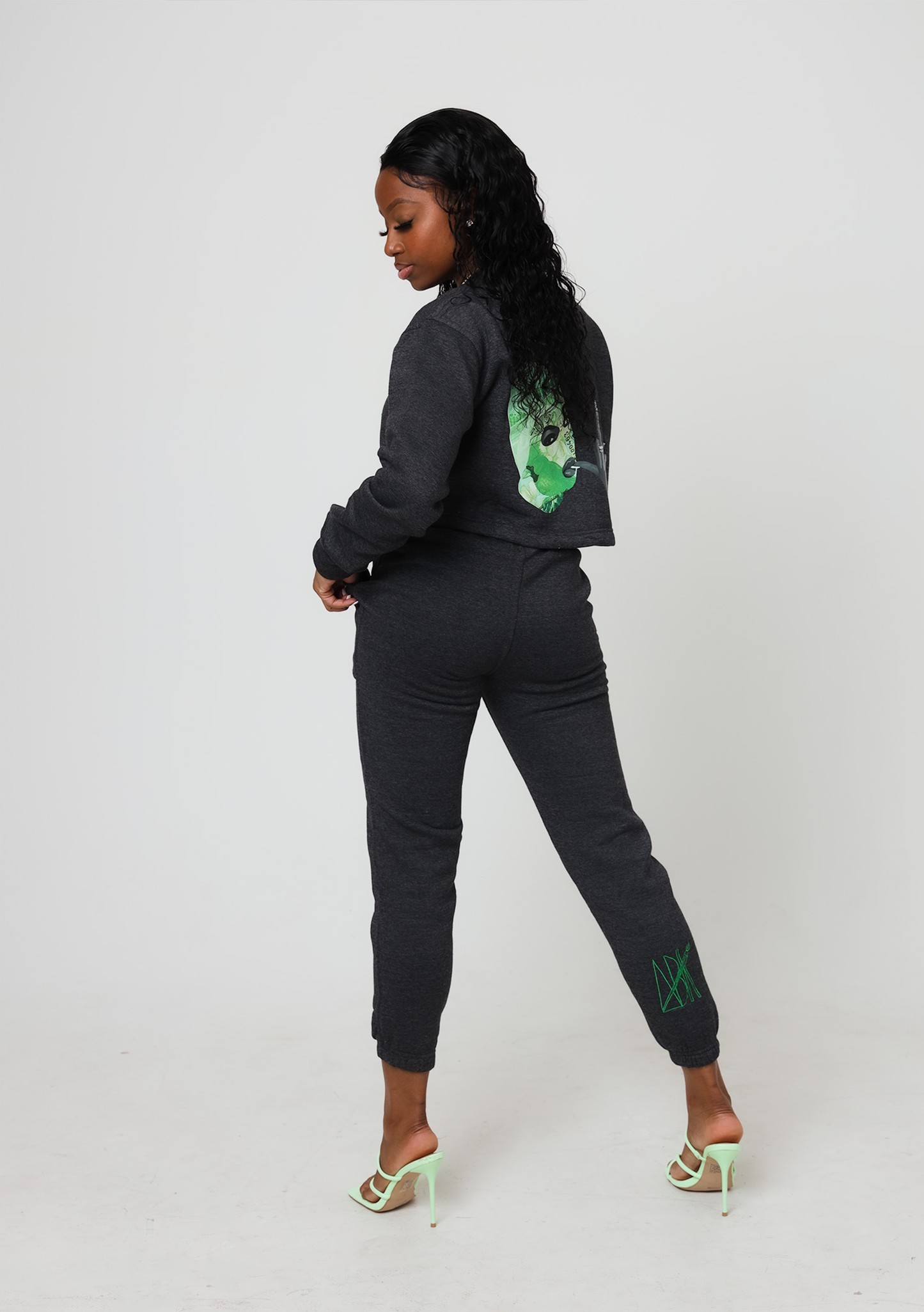 C.R.E.A.M cropped set (green)