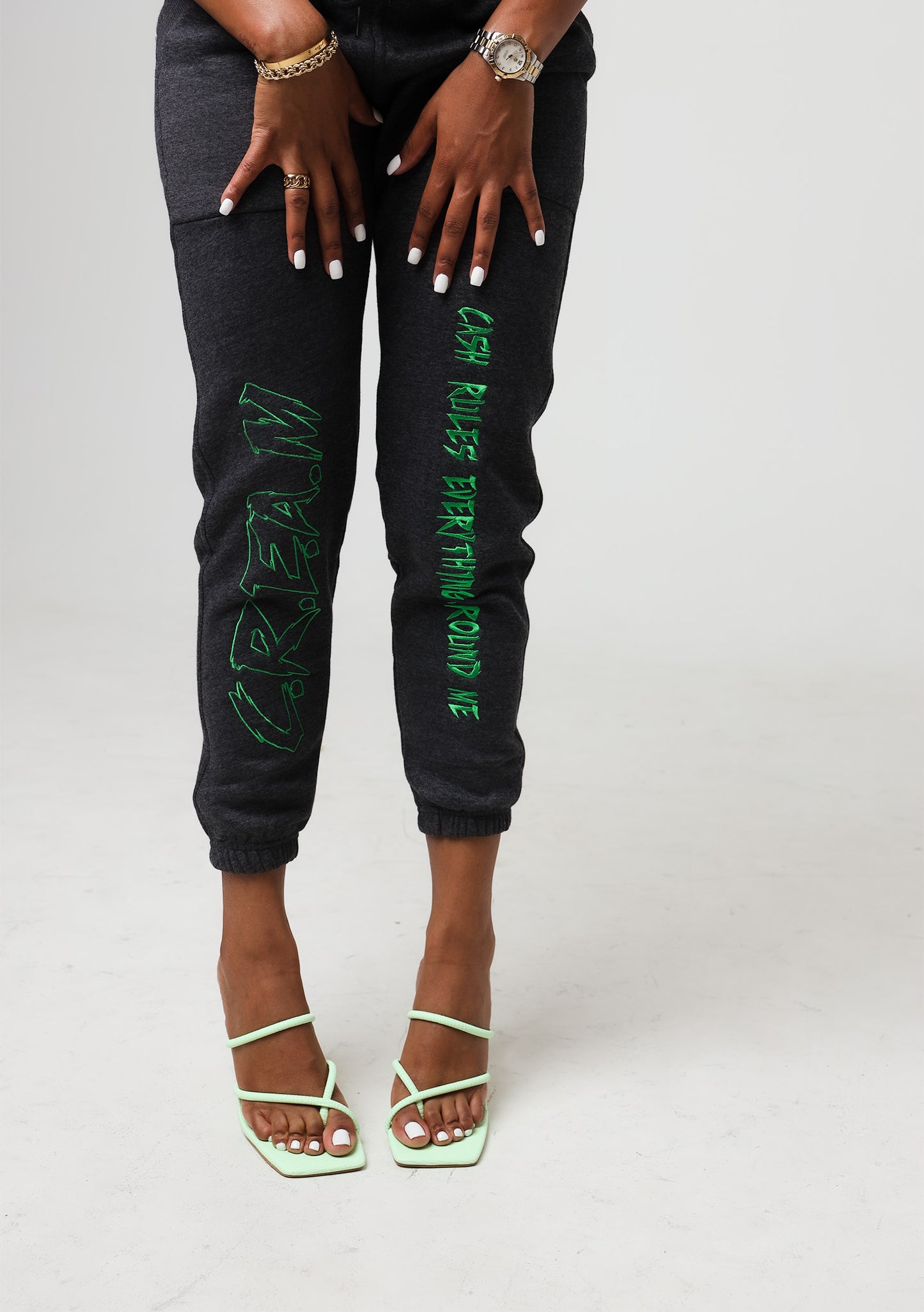 C.R.E.A.M cropped set (green)